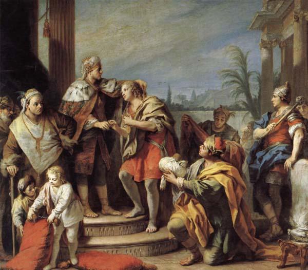 Jacopo Amigoni Joseph in Pharaob's Palace oil painting image